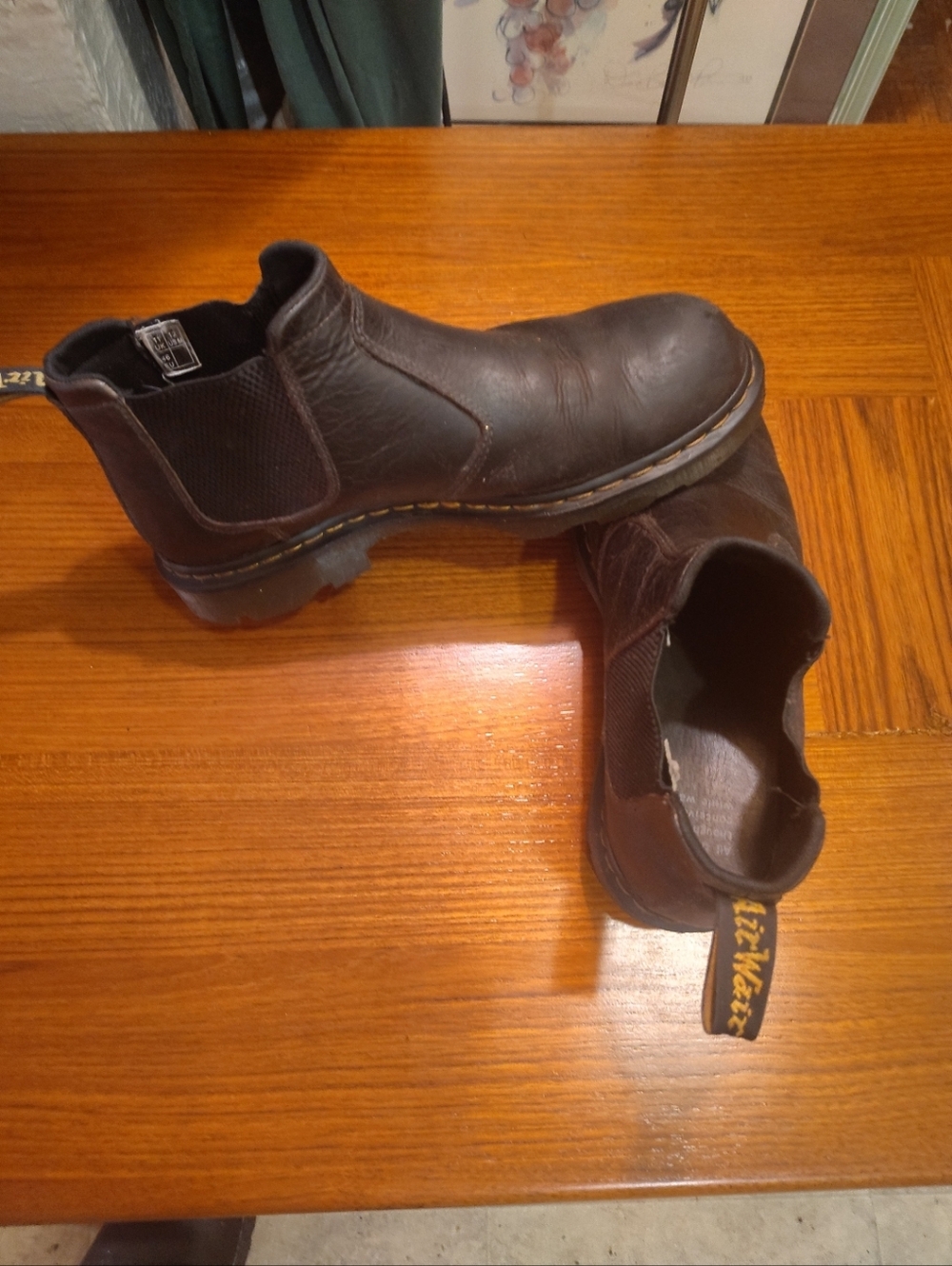 Dr Martens Penly Chelsea Work Boots  Black Leather Size 12 US Men's